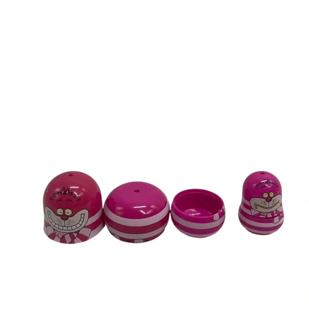 Disney Cheshire Cats Cartoon Hereos Russian Nesting Doll RARE